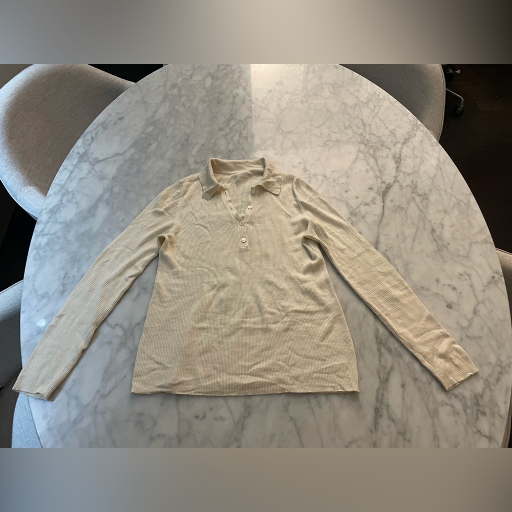 Nili Lotan Long sleeve henley sweater